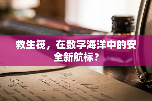 救生筏，在数字海洋中的安全新航标？