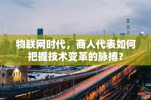 物联网时代，商人代表如何把握技术变革的脉搏？