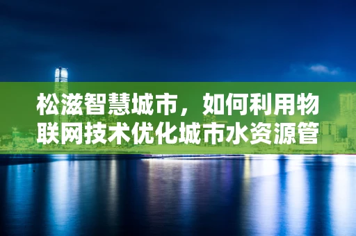 松滋智慧城市，如何利用物联网技术优化城市水资源管理？