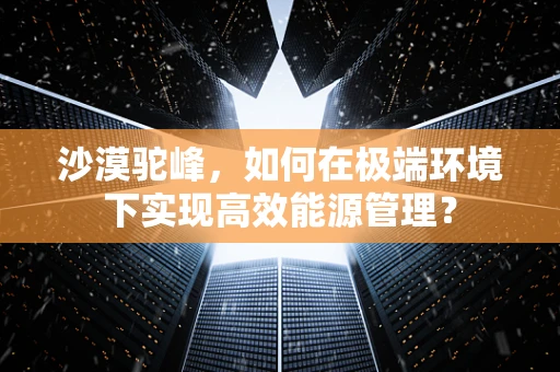 沙漠驼峰，如何在极端环境下实现高效能源管理？
