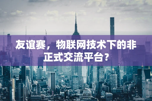 友谊赛，物联网技术下的非正式交流平台？