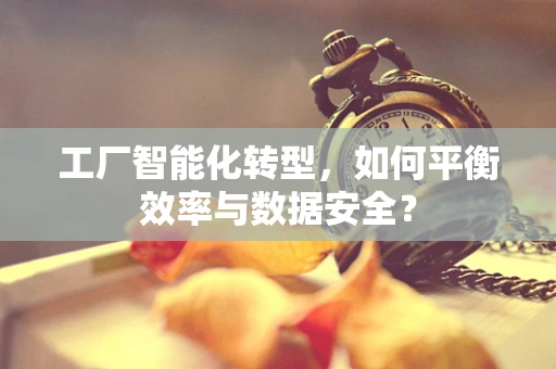 工厂智能化转型，如何平衡效率与数据安全？