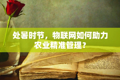处暑时节，物联网如何助力农业精准管理？