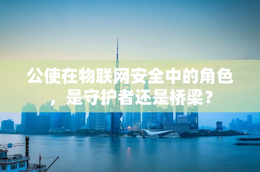 公使在物联网安全中的角色，是守护者还是桥梁？