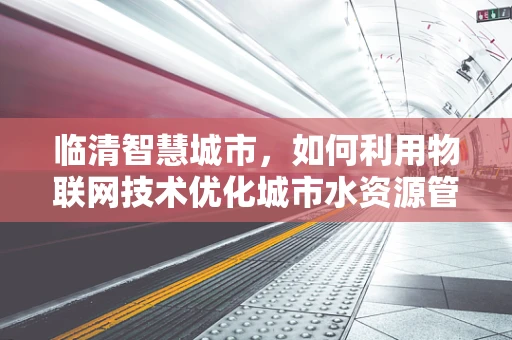 临清智慧城市，如何利用物联网技术优化城市水资源管理？