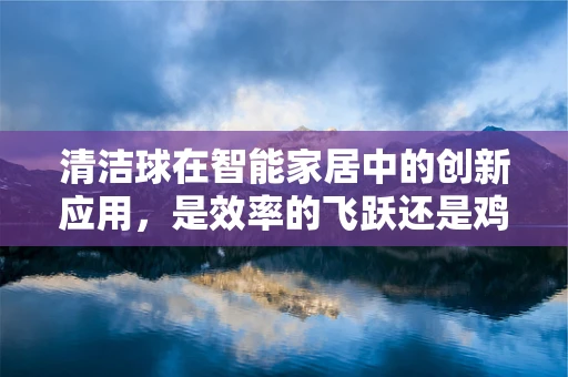 清洁球在智能家居中的创新应用，是效率的飞跃还是鸡肋的再添？