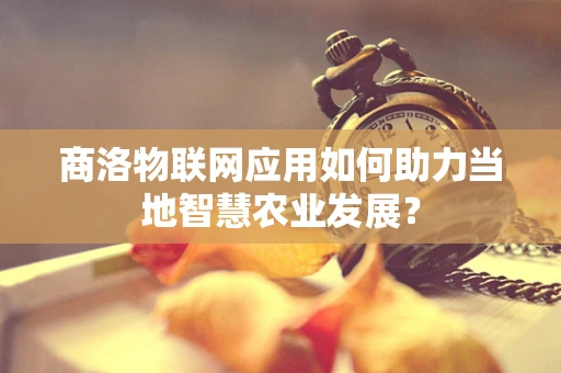 商洛物联网应用如何助力当地智慧农业发展？