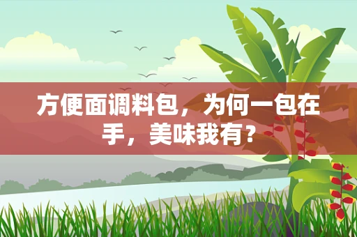 方便面调料包，为何一包在手，美味我有？
