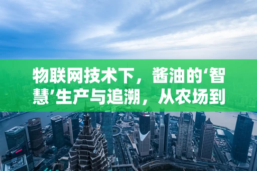 物联网技术下，酱油的‘智慧’生产与追溯，从农场到餐桌的透明之旅？