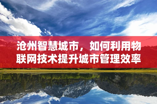 沧州智慧城市，如何利用物联网技术提升城市管理效率？