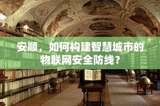 安顺，如何构建智慧城市的物联网安全防线？