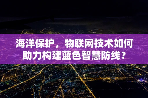 海洋保护，物联网技术如何助力构建蓝色智慧防线？