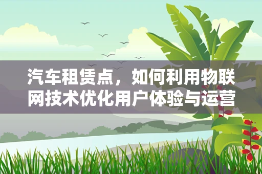 汽车租赁点，如何利用物联网技术优化用户体验与运营效率？