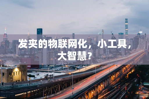 发夹的物联网化，小工具，大智慧？