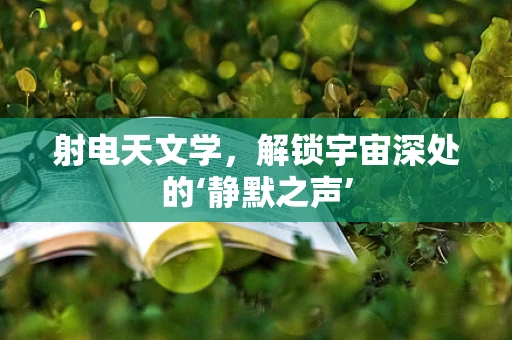 射电天文学，解锁宇宙深处的‘静默之声’