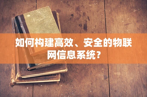 如何构建高效、安全的物联网信息系统？