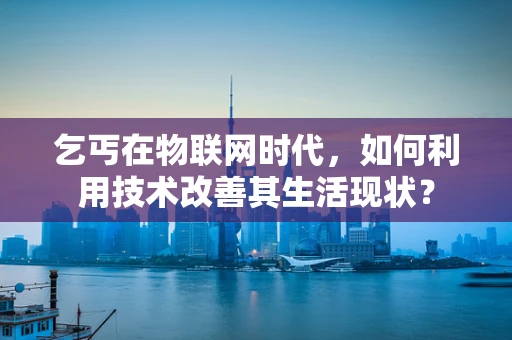 乞丐在物联网时代，如何利用技术改善其生活现状？