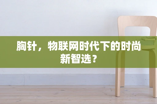 胸针，物联网时代下的时尚新智选？