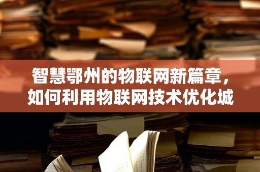 智慧鄂州的物联网新篇章，如何利用物联网技术优化城市物流与交通？