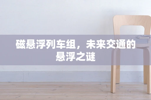 磁悬浮列车组，未来交通的悬浮之谜