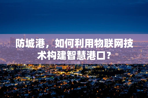 防城港，如何利用物联网技术构建智慧港口？