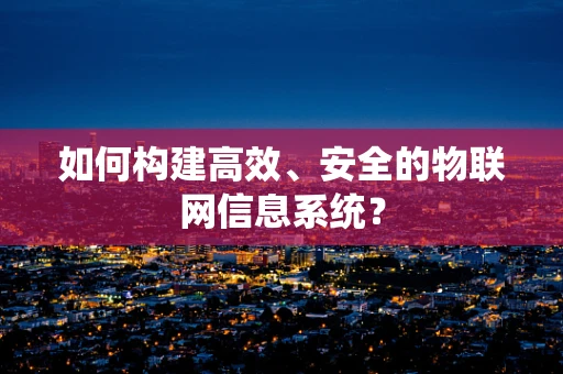 如何构建高效、安全的物联网信息系统？