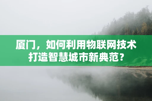 厦门，如何利用物联网技术打造智慧城市新典范？