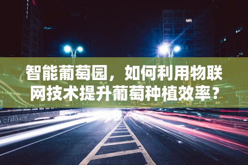 智能葡萄园，如何利用物联网技术提升葡萄种植效率？