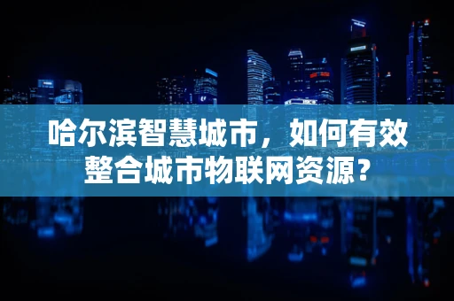 哈尔滨智慧城市，如何有效整合城市物联网资源？
