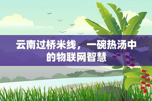 云南过桥米线，一碗热汤中的物联网智慧