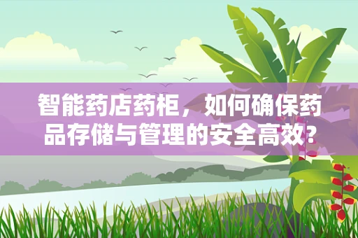 智能药店药柜，如何确保药品存储与管理的安全高效？