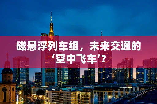 磁悬浮列车组，未来交通的‘空中飞车’？