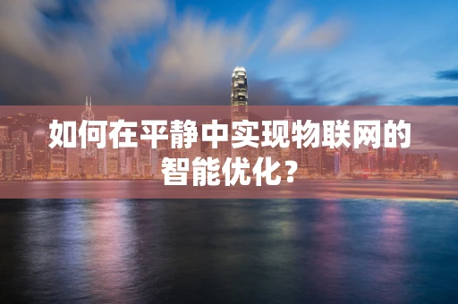 如何在平静中实现物联网的智能优化？