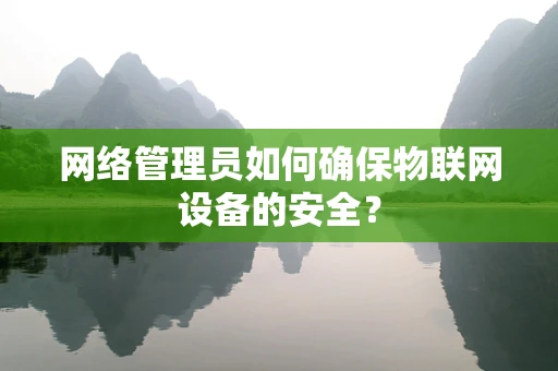 网络管理员如何确保物联网设备的安全？