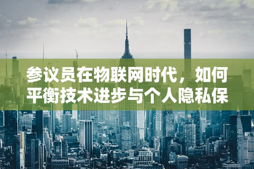 参议员在物联网时代，如何平衡技术进步与个人隐私保护？