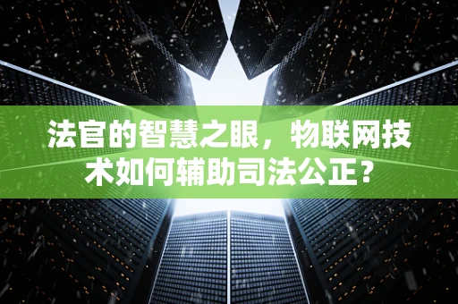 法官的智慧之眼，物联网技术如何辅助司法公正？