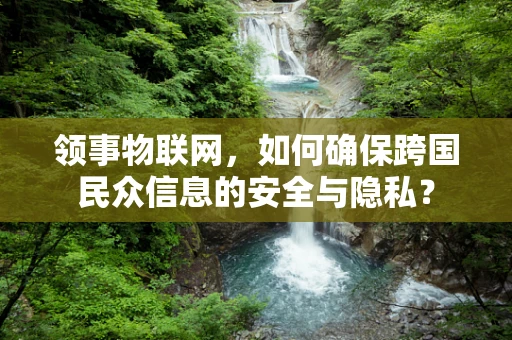 领事物联网，如何确保跨国民众信息的安全与隐私？