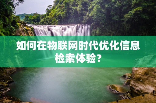 如何在物联网时代优化信息检索体验？