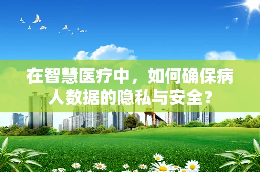 在智慧医疗中，如何确保病人数据的隐私与安全？