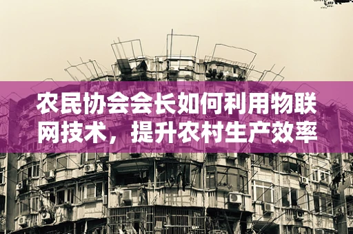 农民协会会长如何利用物联网技术，提升农村生产效率与农民收入？