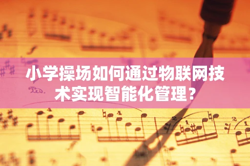 小学操场如何通过物联网技术实现智能化管理？