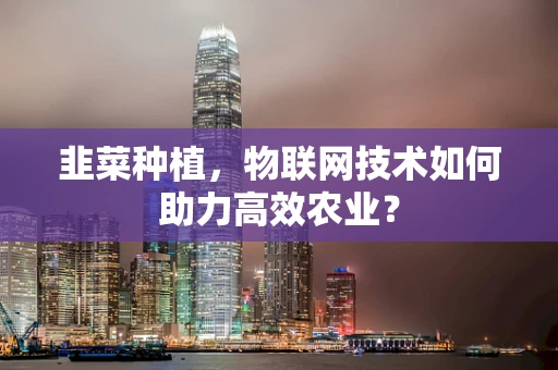 韭菜种植，物联网技术如何助力高效农业？