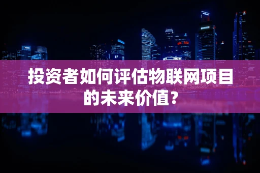 投资者如何评估物联网项目的未来价值？