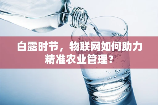 白露时节，物联网如何助力精准农业管理？