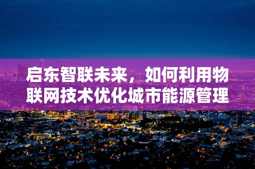 启东智联未来，如何利用物联网技术优化城市能源管理？