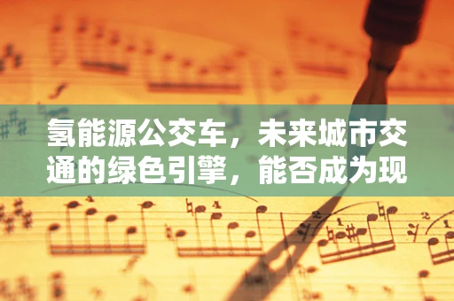 氢能源公交车，未来城市交通的绿色引擎，能否成为现实？