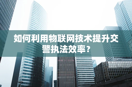 如何利用物联网技术提升交警执法效率？