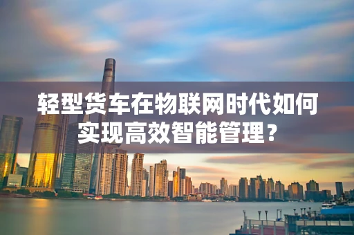 轻型货车在物联网时代如何实现高效智能管理？