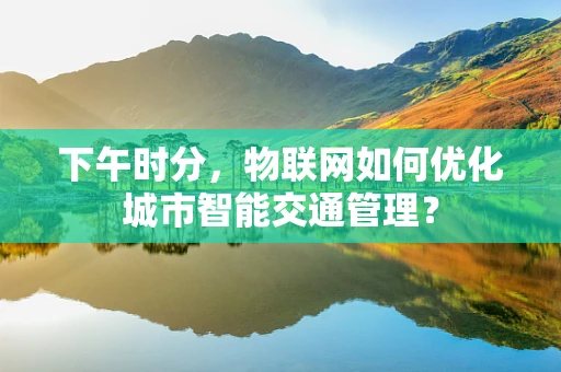 下午时分，物联网如何优化城市智能交通管理？