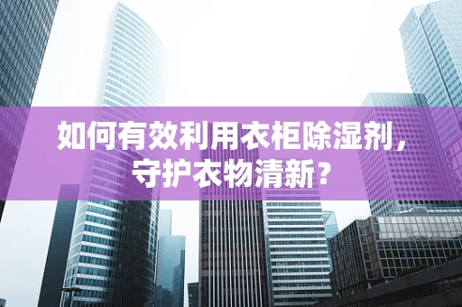 如何有效利用衣柜除湿剂，守护衣物清新？